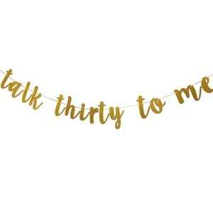 "Talk Thirty To Me" Birthday Banner